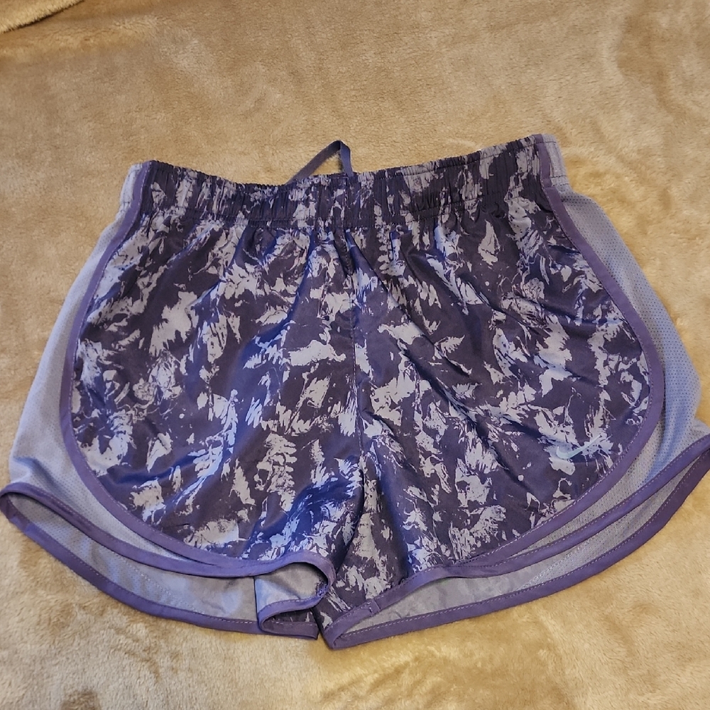Womens Purple Print Nike Shorts Size S